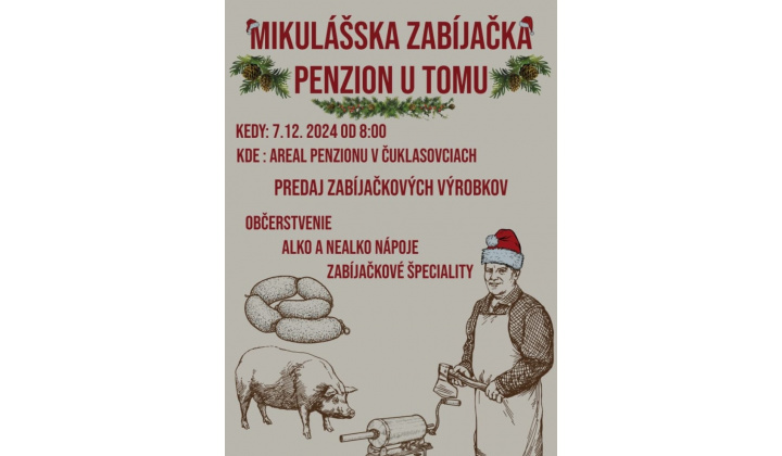 Mikulášska zabíjačka - Penzión u Tomu