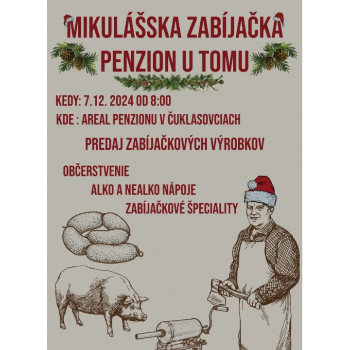 Mikulášska zabíjačka - Penzión u Tomu