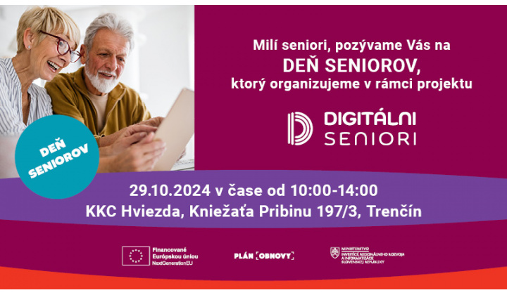 POZVÁNKA na DEŇ SENIOROV v Trenčíne - MIRRI SR