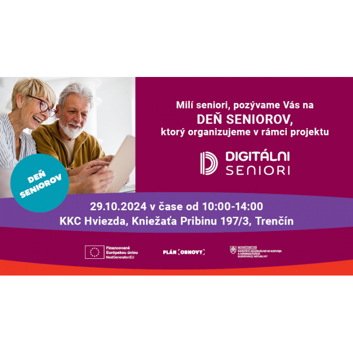 POZVÁNKA na DEŇ SENIOROV v Trenčíne - MIRRI SR